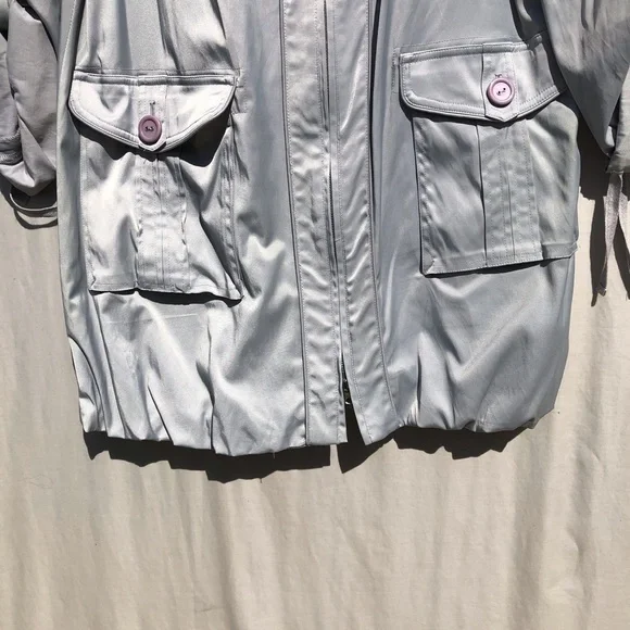 INC international gray Trench coat size M - Picture 8 of 8